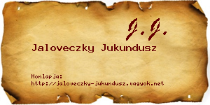 Jaloveczky Jukundusz névjegykártya